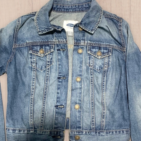 Women’s cropped denim jean jacket Old Navy XS blue - Picture 3 of 15